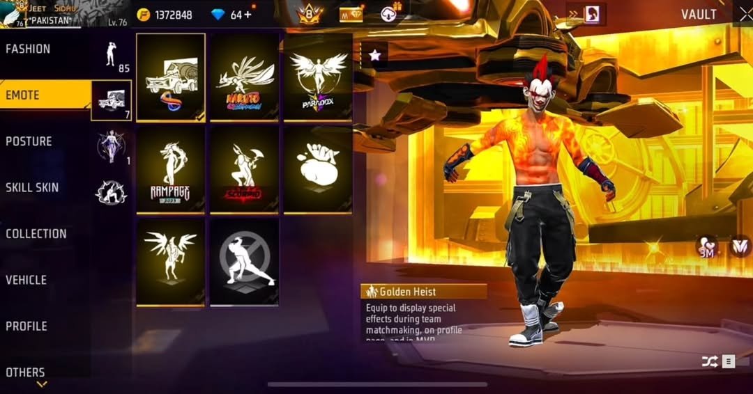 Free Fire BEST JOCKER ID SALE LOW PRICE INDIAN SERVER ID Account Buy